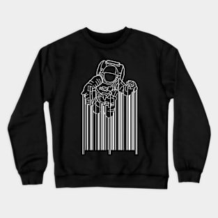 Astronaut Barcode Crewneck Sweatshirt